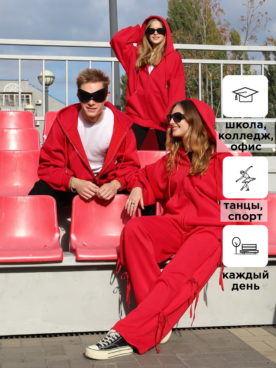 Толстовка Соль и Перец SP2601/красный - фото 3