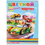 Цветной картон Prof-Press 10 лист.