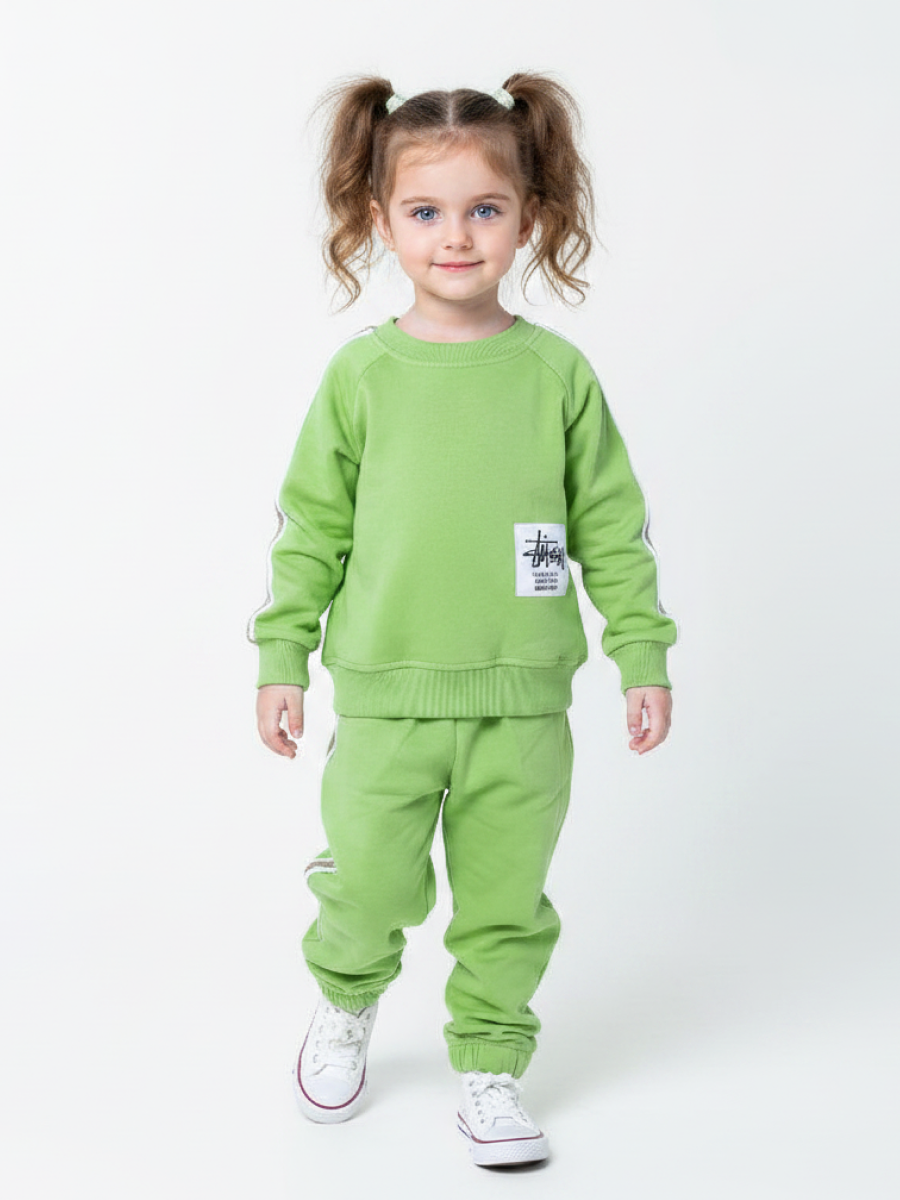 Изображение товара Свитшот и брюки VEDDI 110 - комфортный спортивный костюм для девочки
