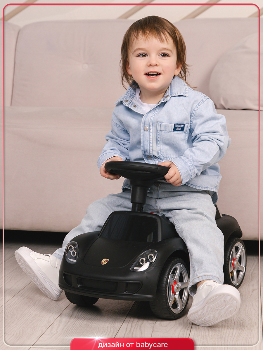 Каталка BabyCare Порш черный - фото 14