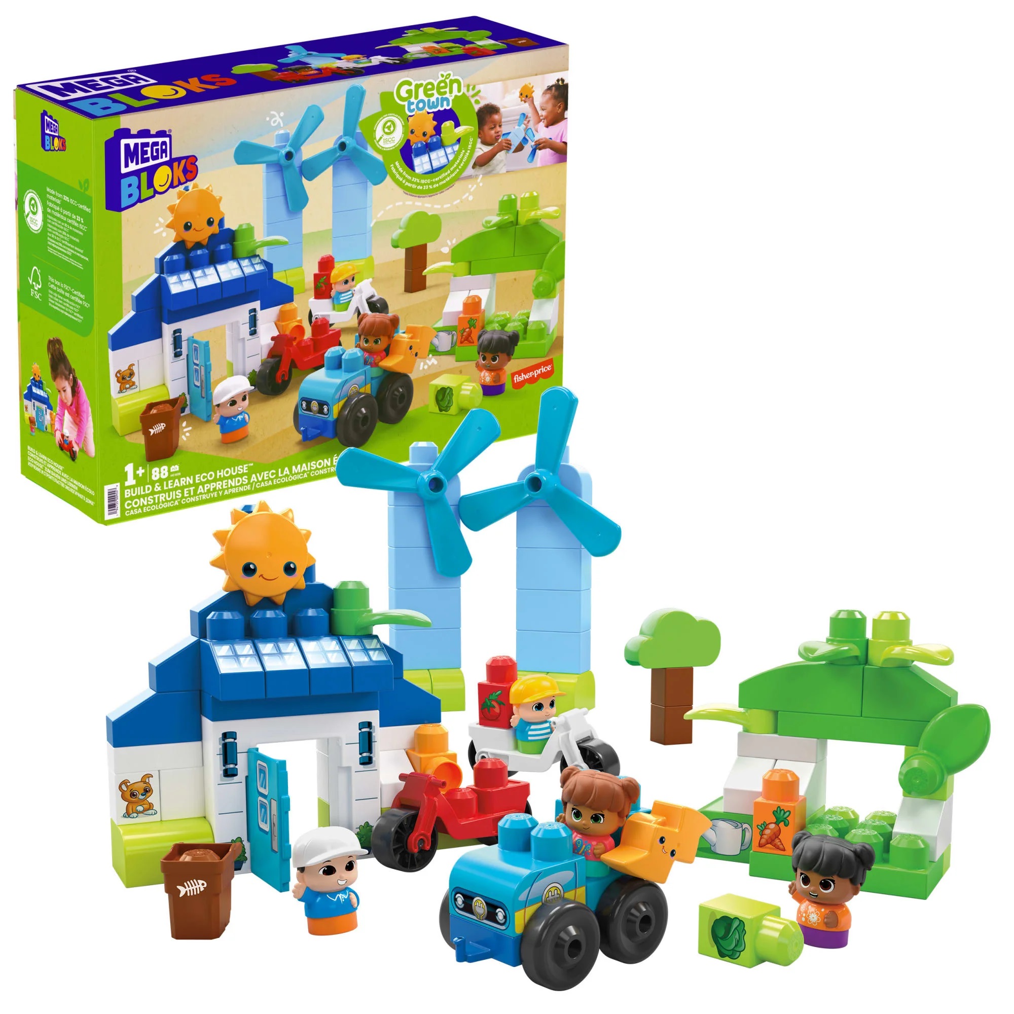 Конструктор Mega Bloks Green Town Build and Learn блочный - фото 2