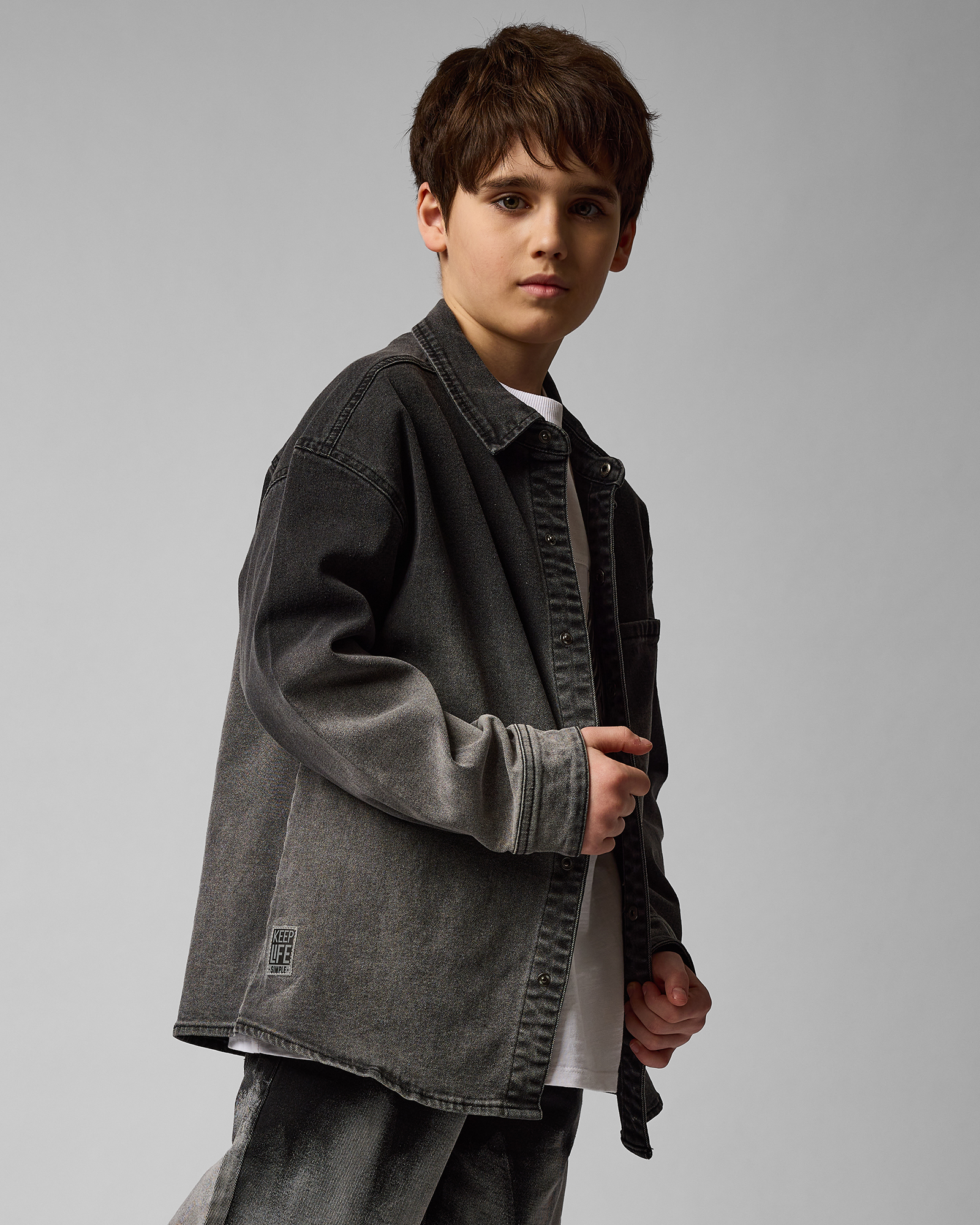 Изображение товара Рубашка Futurino Fashion для мальчика с эффектом омбре