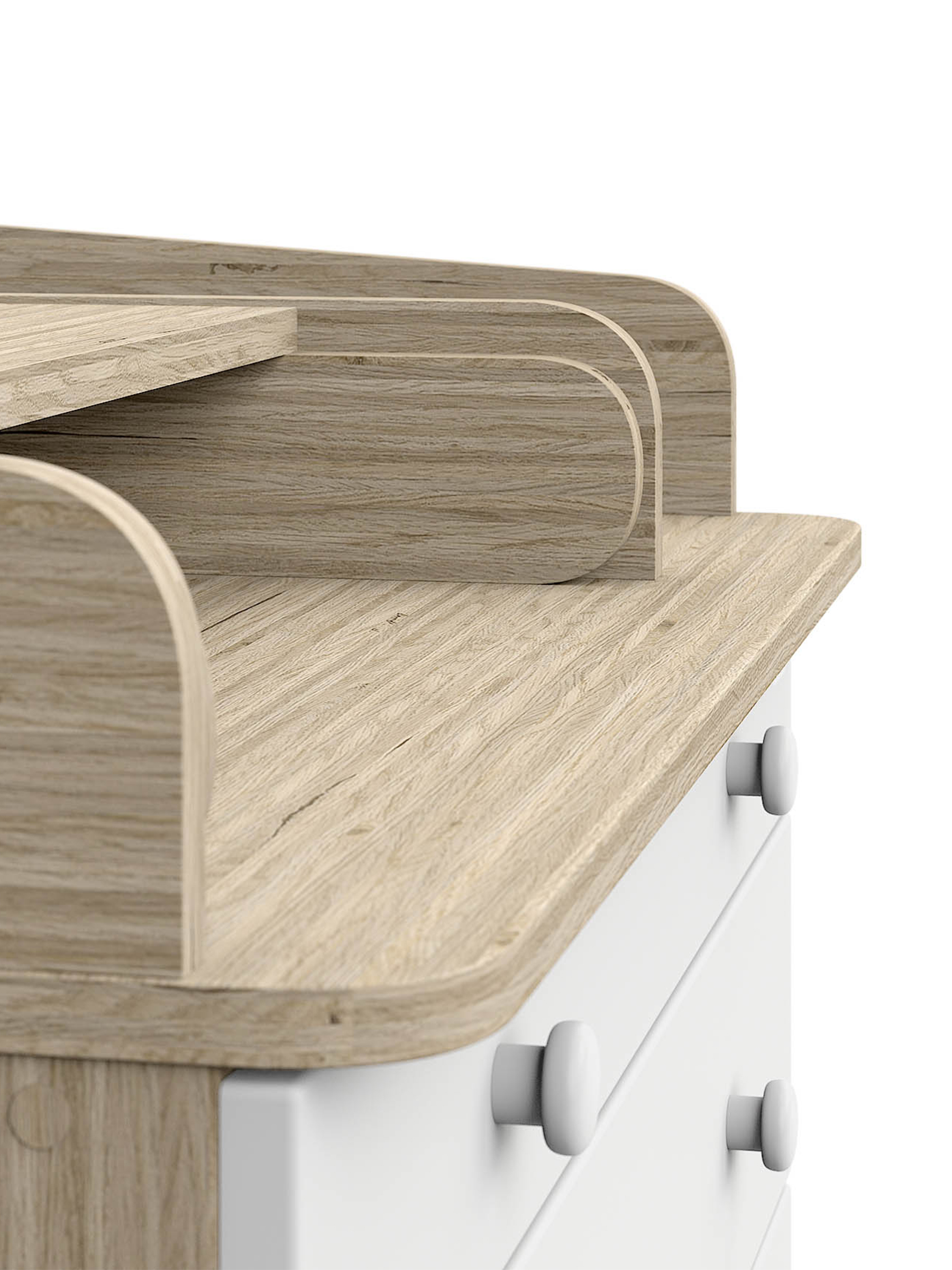 Комод пеленальный Aton Maks дуб тонсберг-белый софт - фото 4