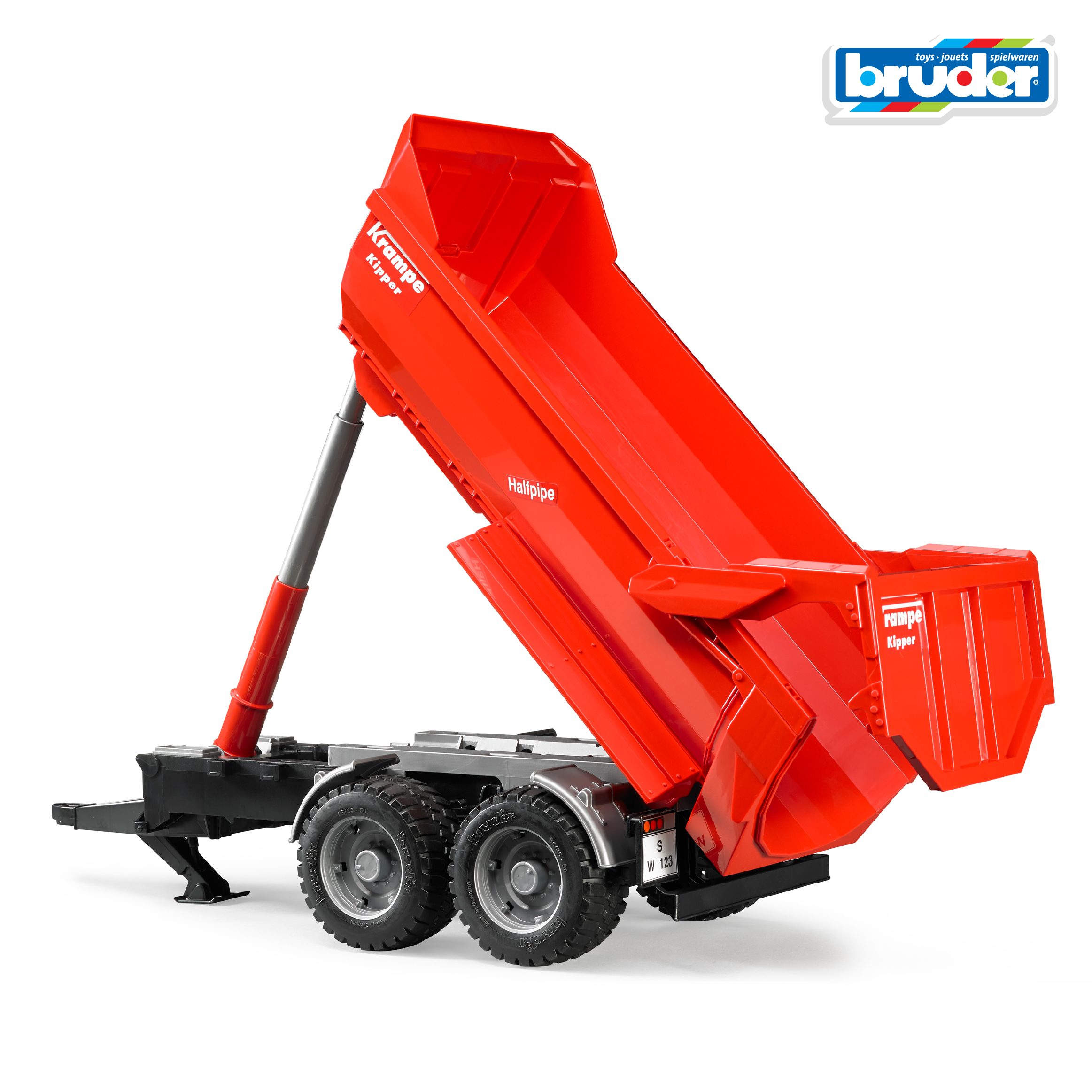 Прицеп Bruder Krampe Tandem-Halfpipe 1:16 02-225 - фото 3