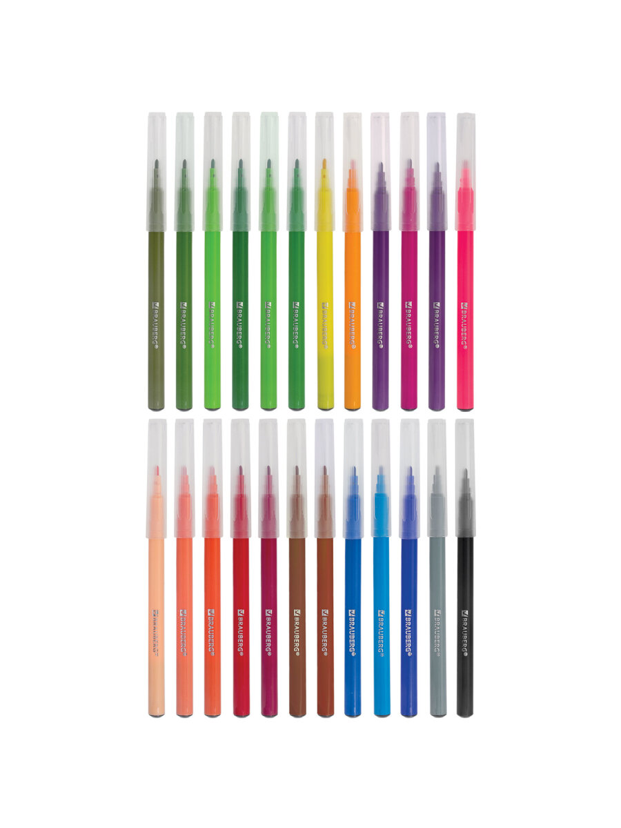 Фломастеры Brauberg 24 шт. - фото 9