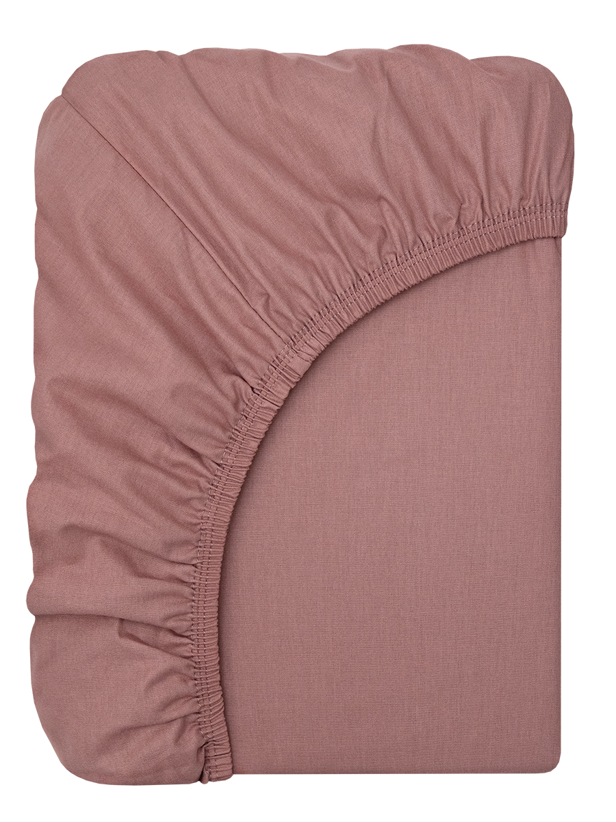 Простыня BRAVO поплин терракот 180 x 200 см на резинке 1 шт. - фото 5