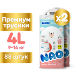 Трусики NAO Premium ночные L (9-14 кг) 88 шт.