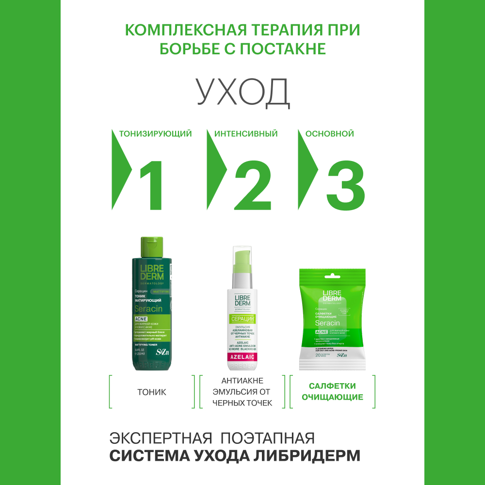 Салфетки Librederm Seracin 20 шт. - фото 8