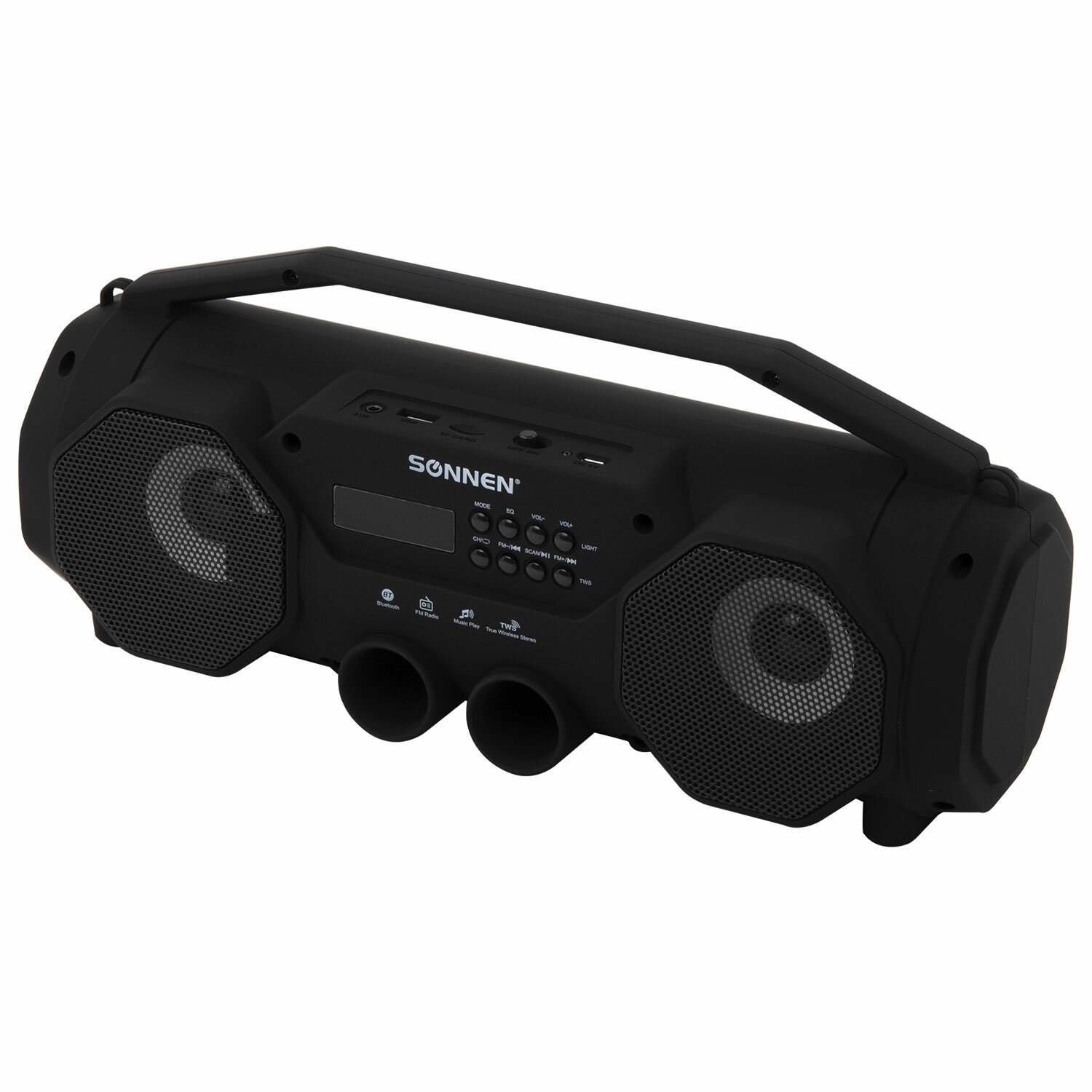 Колонка портативная Sonnen беспроводная / bluetooth / радиоприемник B306.2*6 Вт microSD Mp3-плеер - фото 8