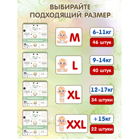 Трусики INSEENSE XL (12-17 кг) 34 шт.