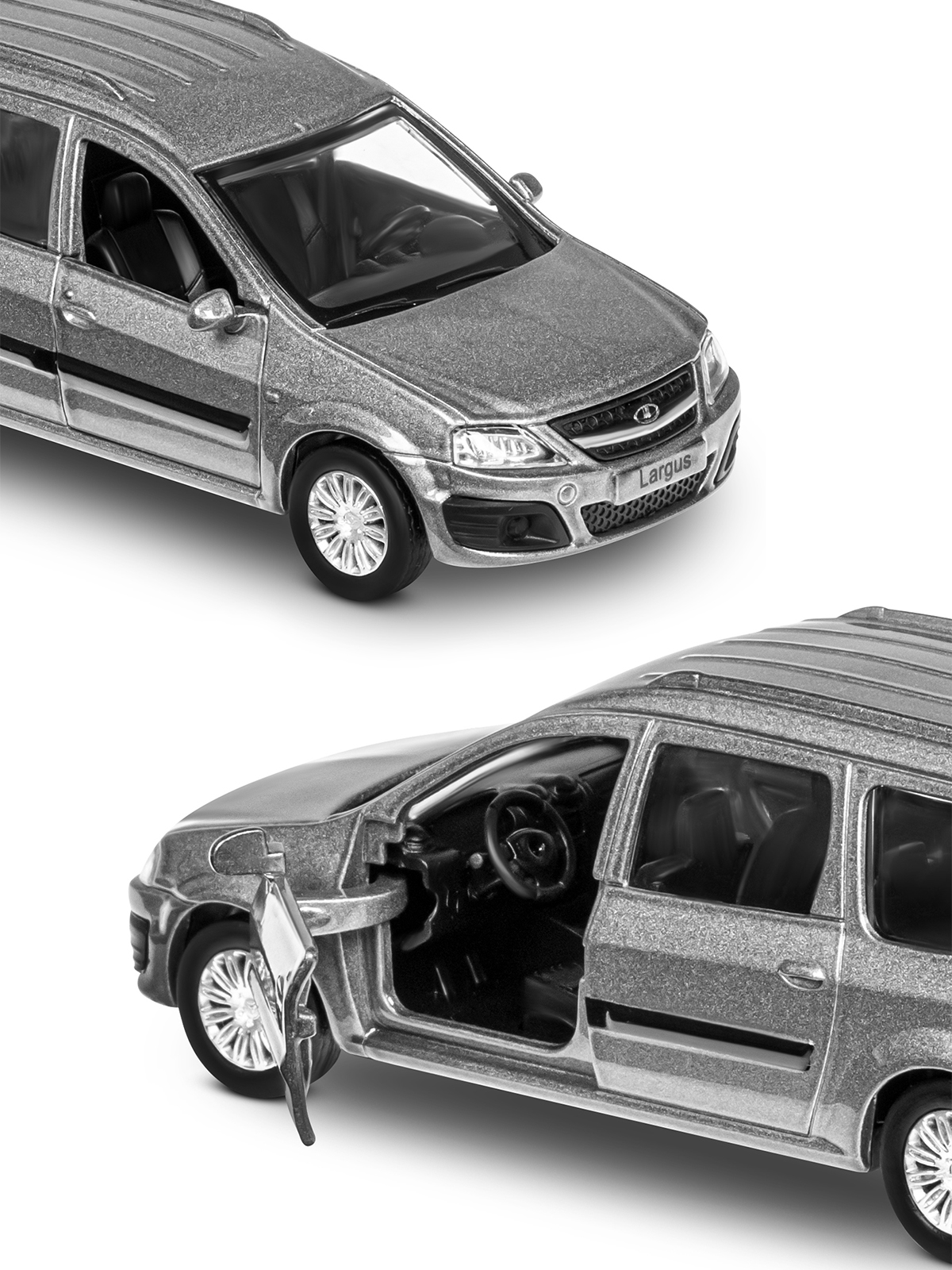 Автомобиль АВТОпанорама LADA Largus 1:43 JB1251625 - фото 11
