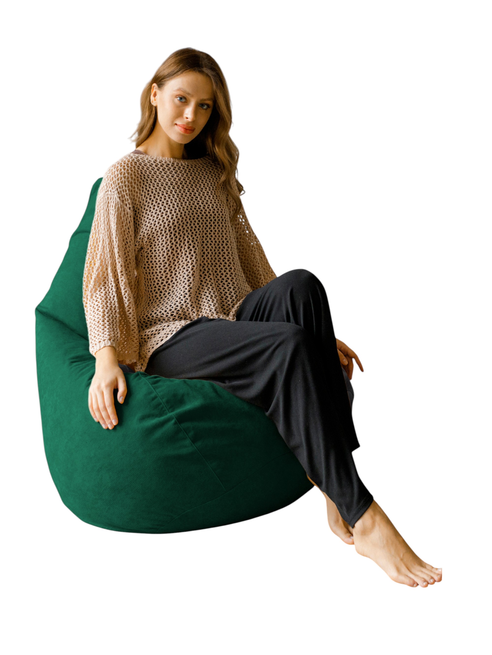 Кресло-мешок DreamBag зеленый - фото 1
