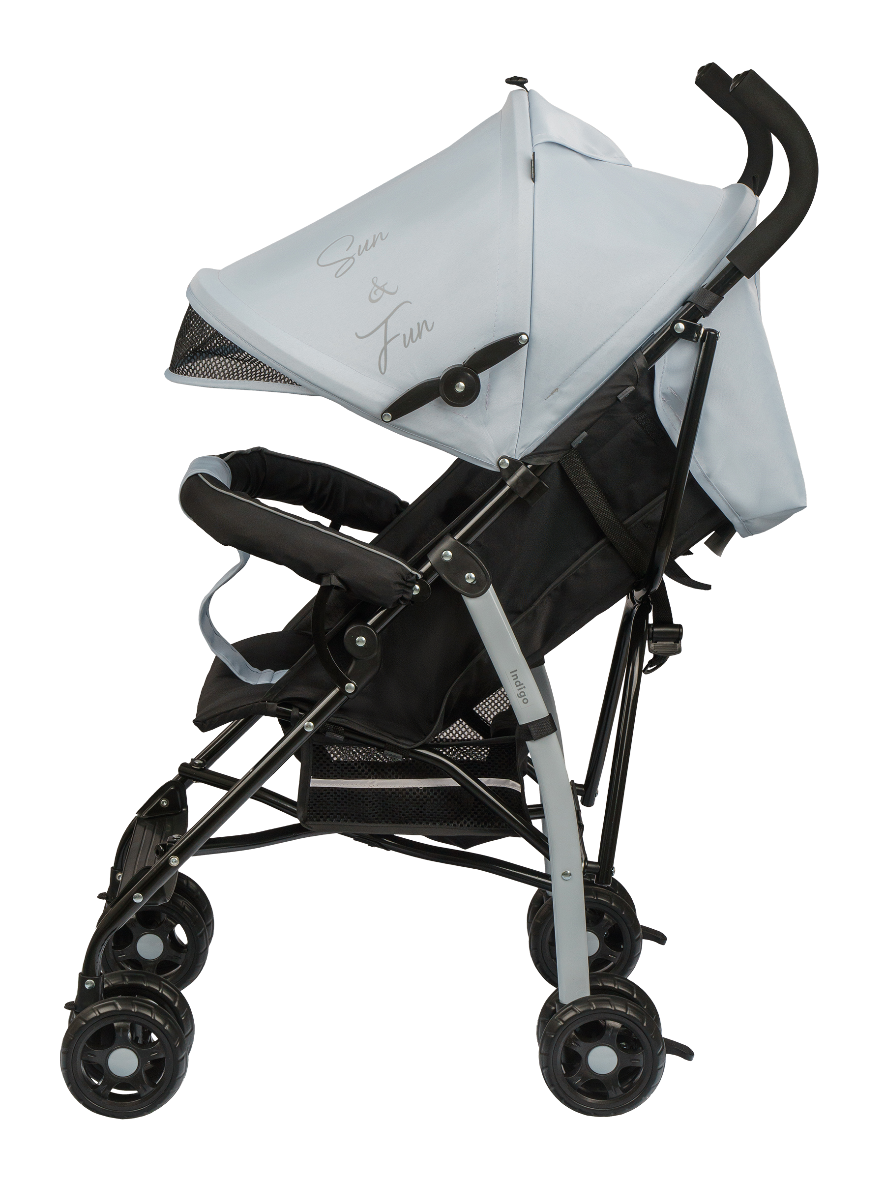 Коляска прогулочная Indigo Bono серый - фото 10