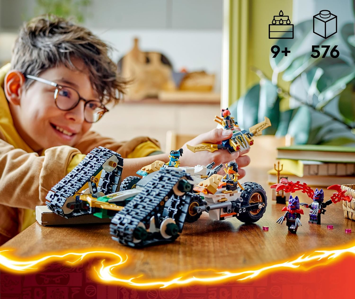 Конструктор LEGO NINJAGO Автомобиль команды ниндзя 576 дет. - фото 12
