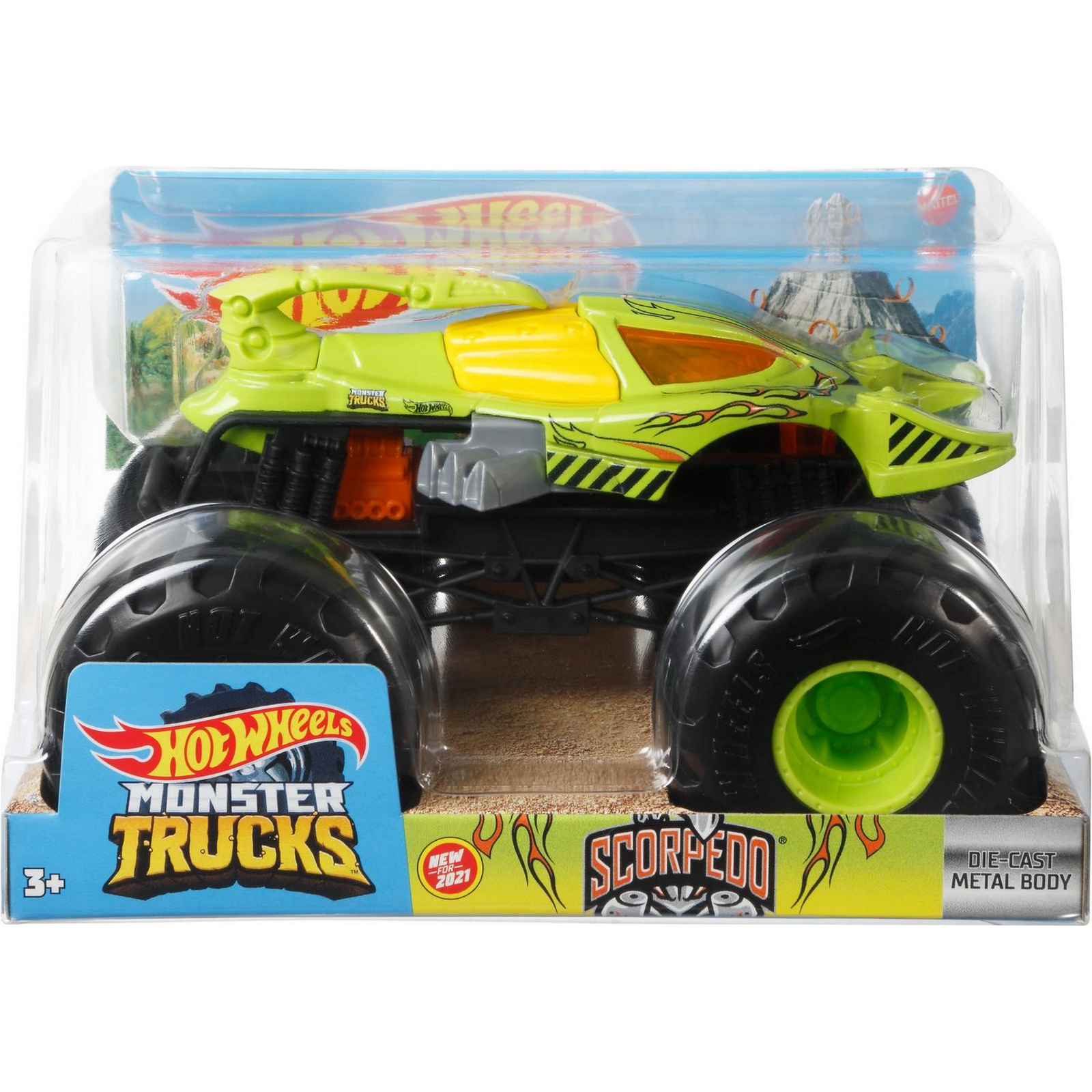 Автомобиль Hot Wheels Monster Tracks 1:24 FYJ83/GTJ42 - фото 2