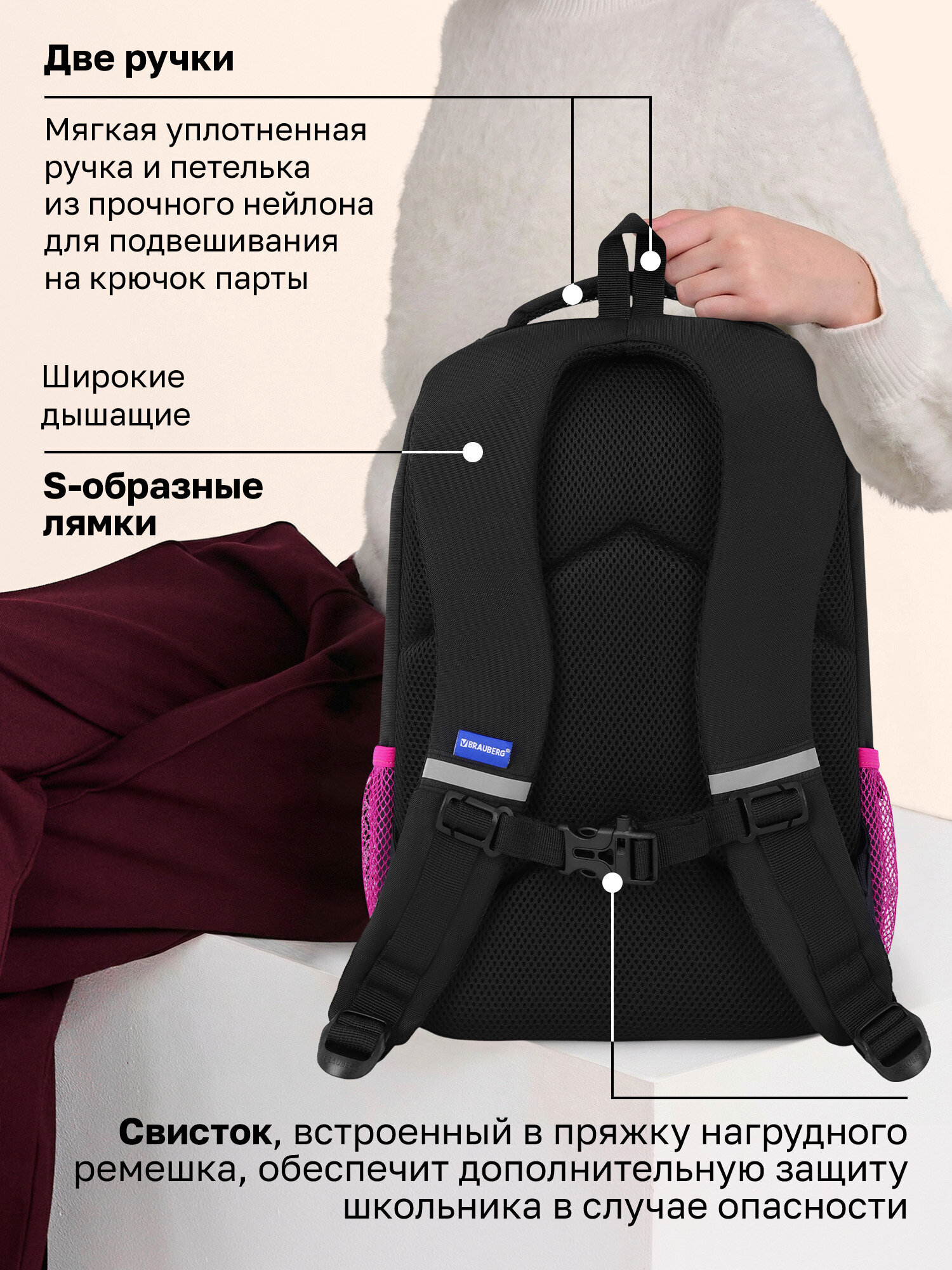 Рюкзак Brauberg котик в коробке - фото 10