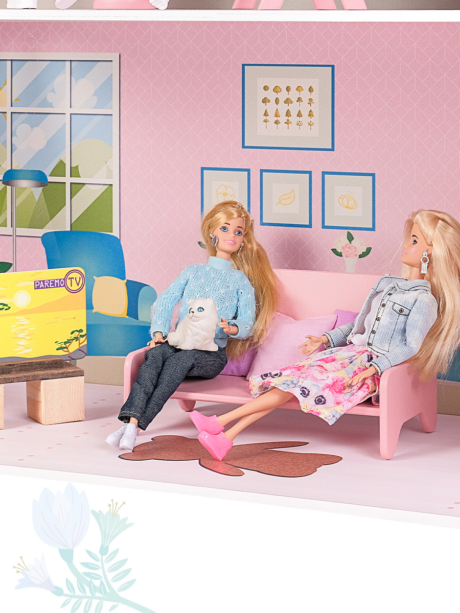 Домик для кукол PAREMO 118 см с мебелью PD318-11 - фото 15