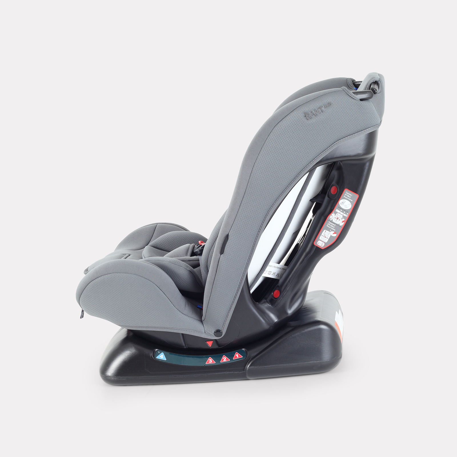 Автокресло Rant Basic Rally Next 0+/1/2 (0-25 кг) серый - фото 5
