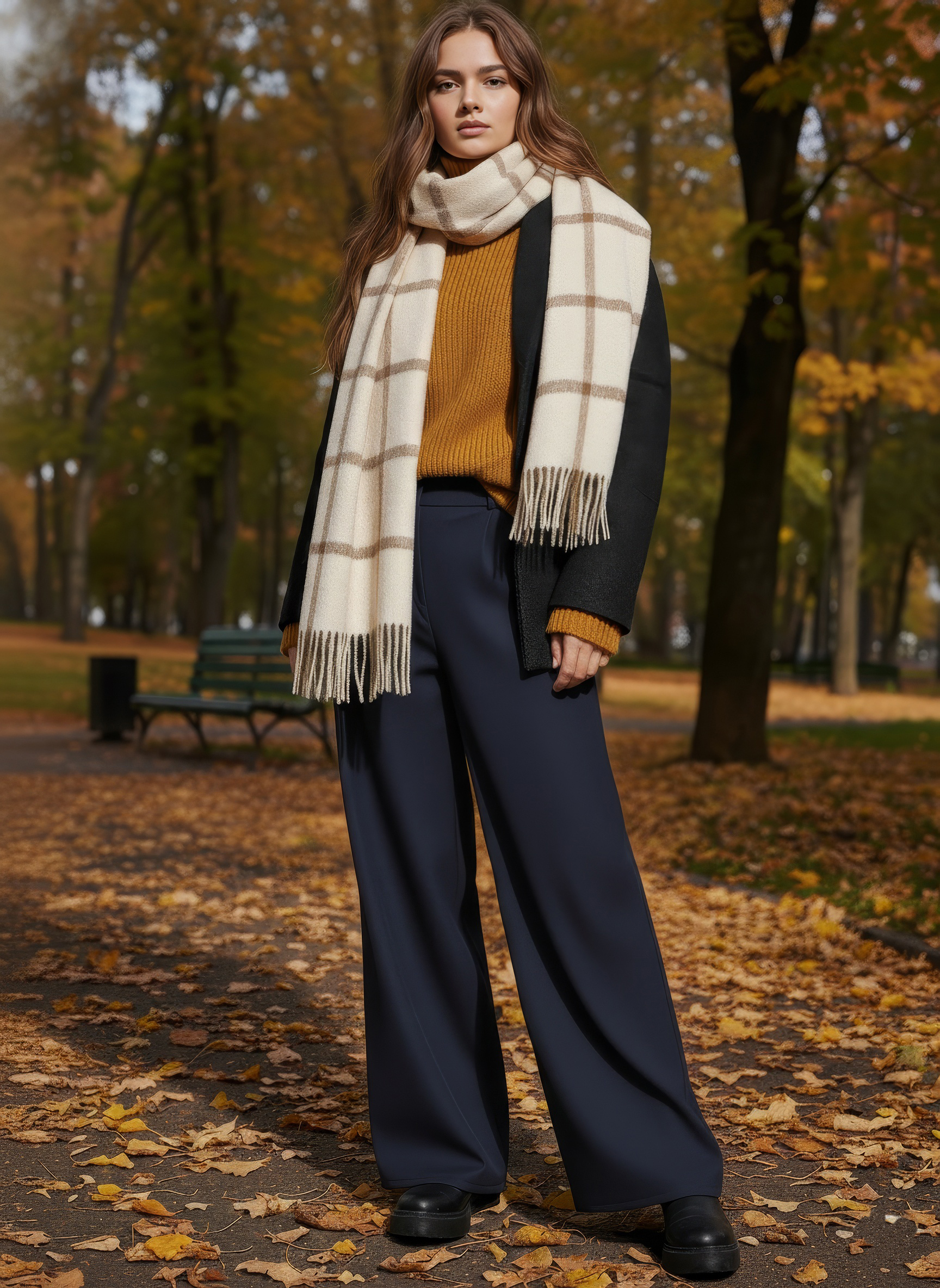 Брюки-палаццо СИНЯЯ МОДА WF501-H39 - фото 8