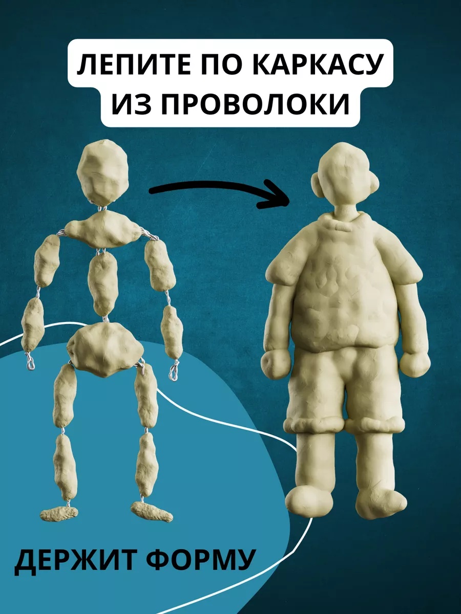 Пластилин ГАММА 1 цв. - фото 3