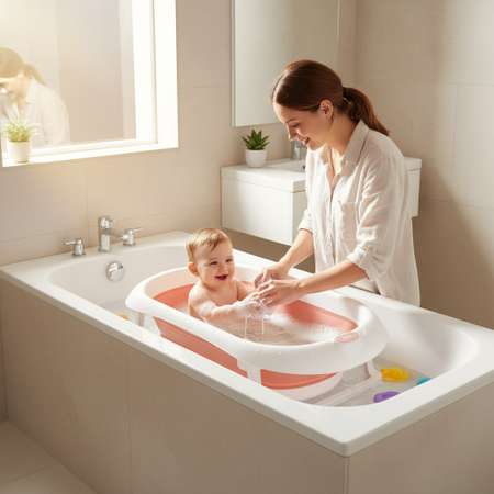 Ванночка Rant складная розовый