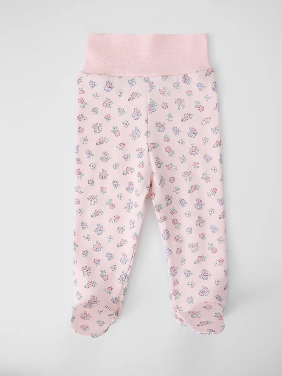 Ползунки 3 шт Mark Formelle (Марк Формэль) 85117-3/котики с цветами на молочном +мята +цветочки на роз - фото 11