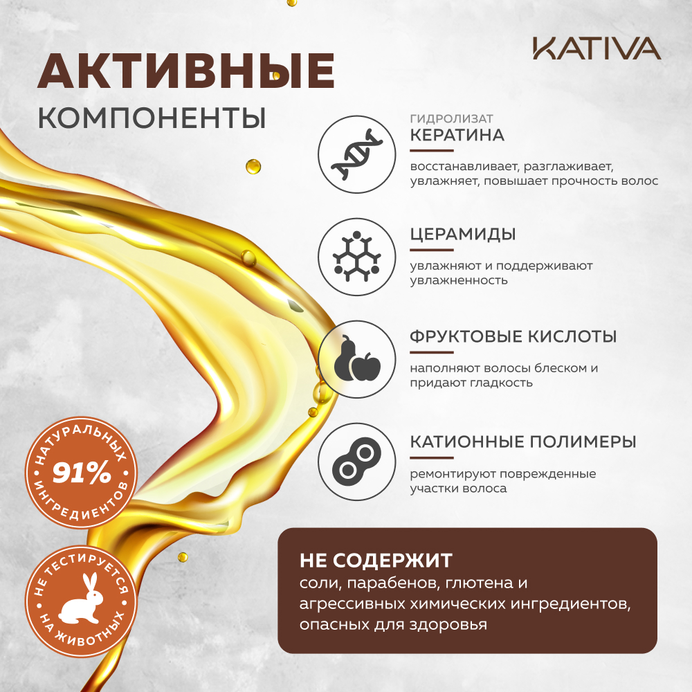 Маска Kativa 250 мл - фото 4