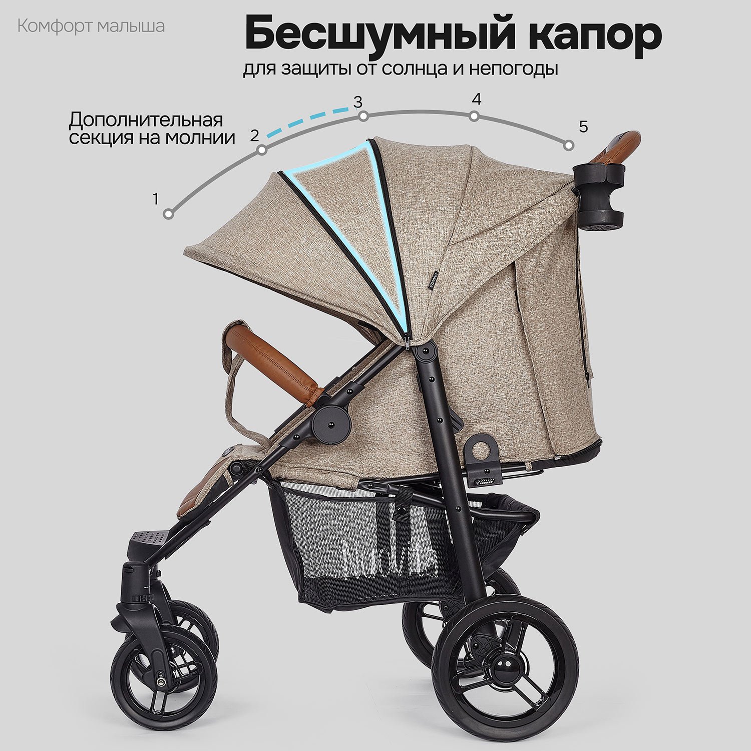 Коляска прогулочная Nuovita Corso - фото 5