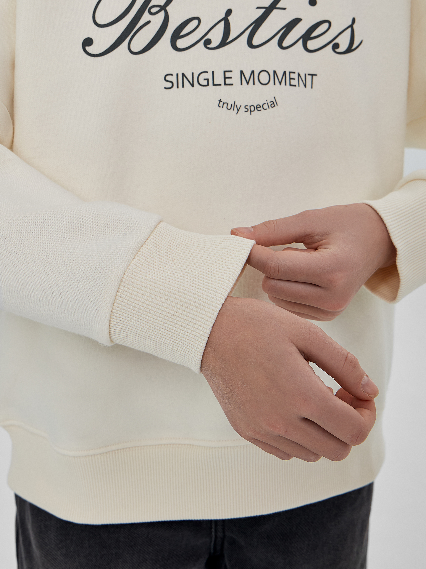 Свитшот Mark Formelle (Марк Формэль) 127897/1/молочный +печать1 - фото 6