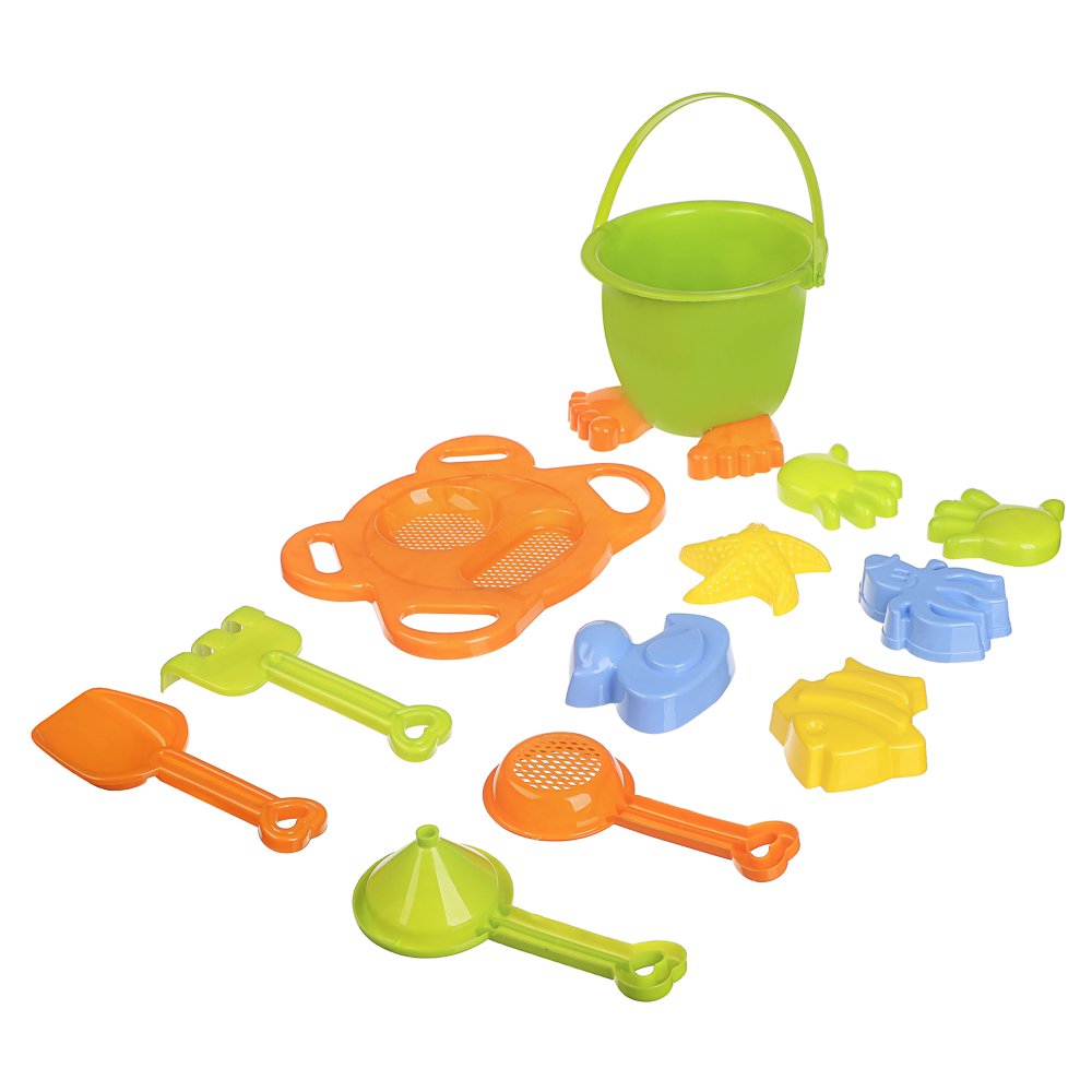 Песочный набор Игроленд Дружок 9 предм. в ассортименте - фото 8