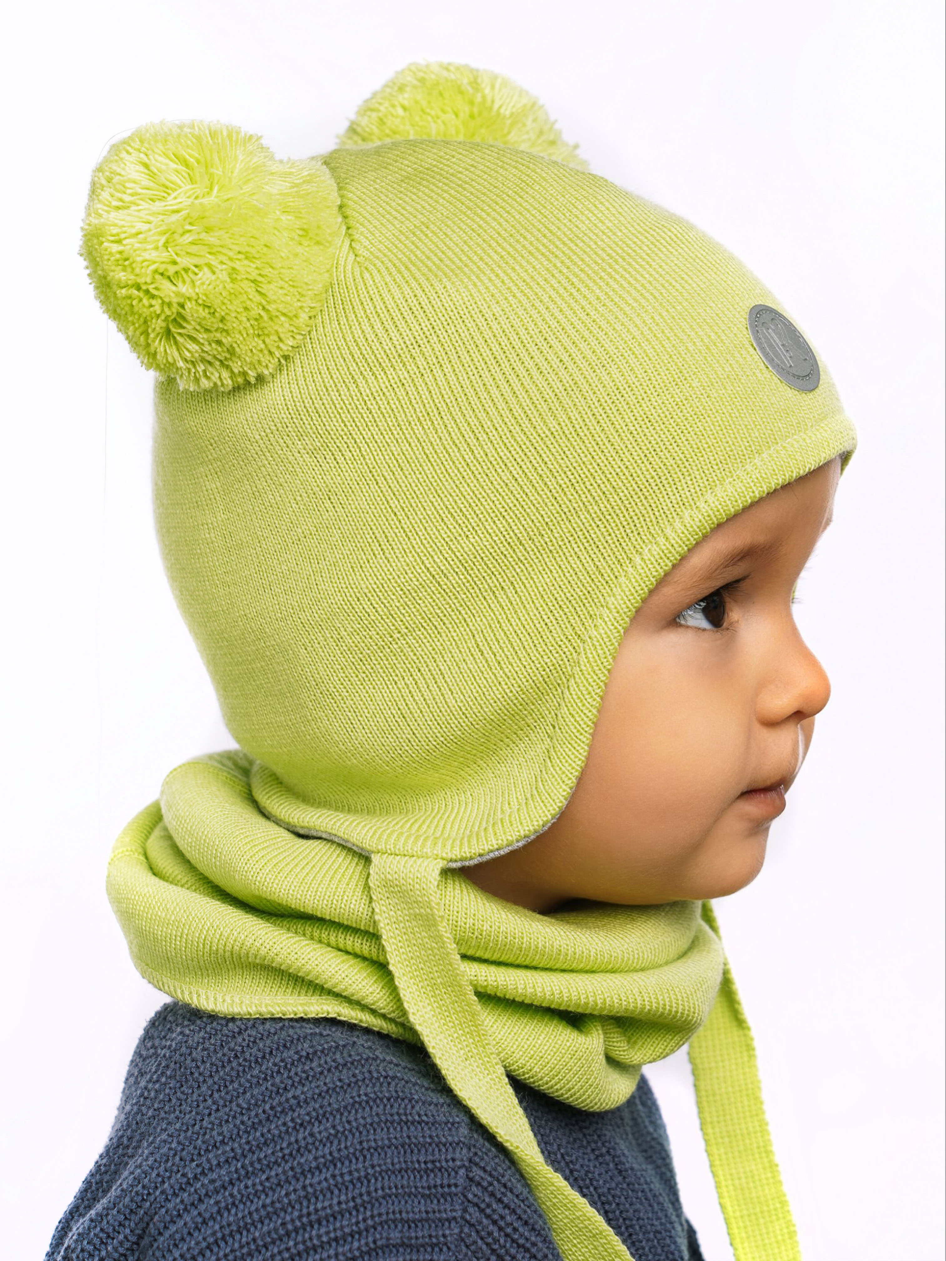 Шапка и снуд ПриКиндер U-Sp22529 Цвет: Зеленый - фото 8