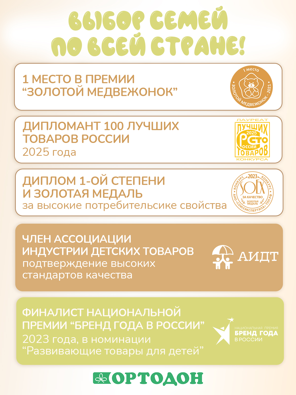 Коврик-пазл Ортодон массажный развивающий детский 26 x 150 см - фото 3