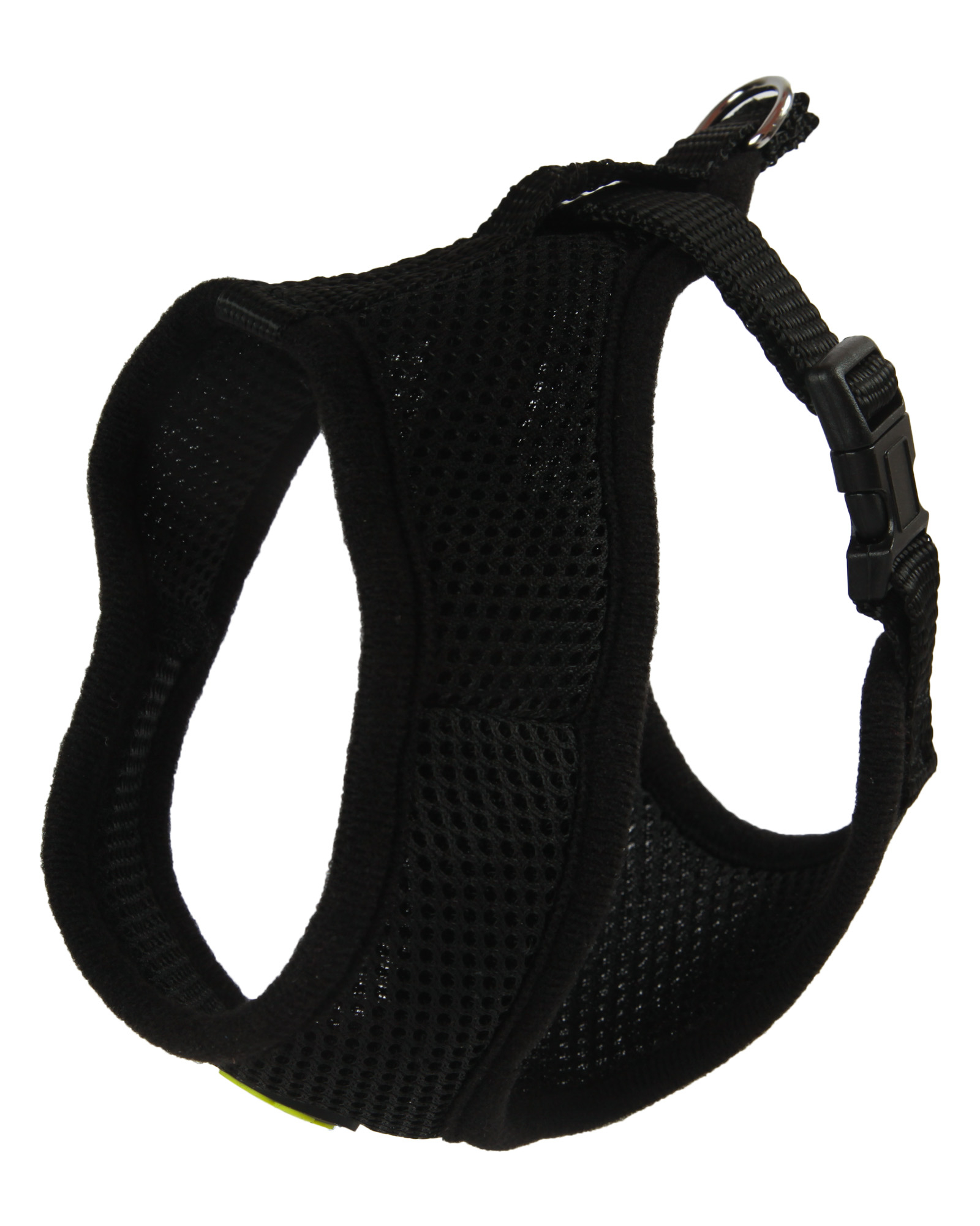 Шлейка-жилетка для собак Barbaks Чёрная сетка S шея 28см грудь 38-48см - фото 1