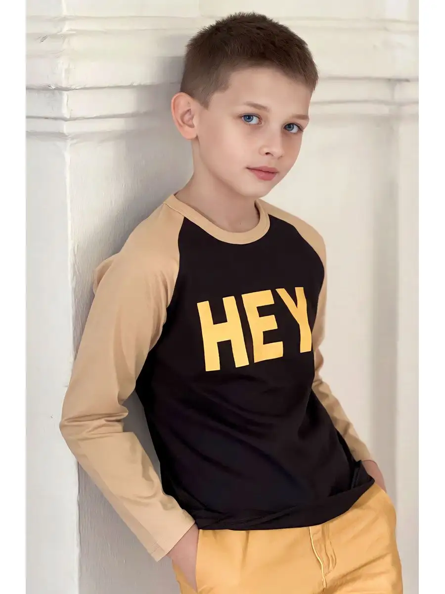 Лонгслив Locality Kids ФТ008/black - фото 1