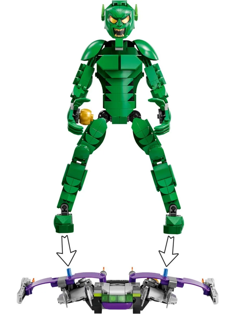 Конструктор LEGO Marvel Super Heroes Зеленый Гоблин 471 дет. - фото 3