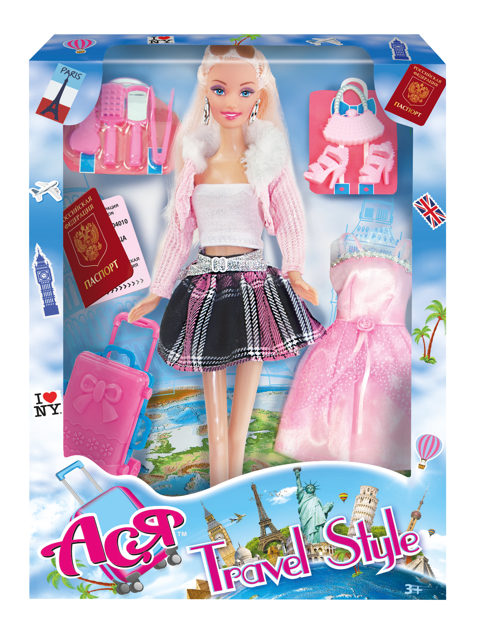 Кукла модельная ToysLab Ася путешественница 35088 - фото 1