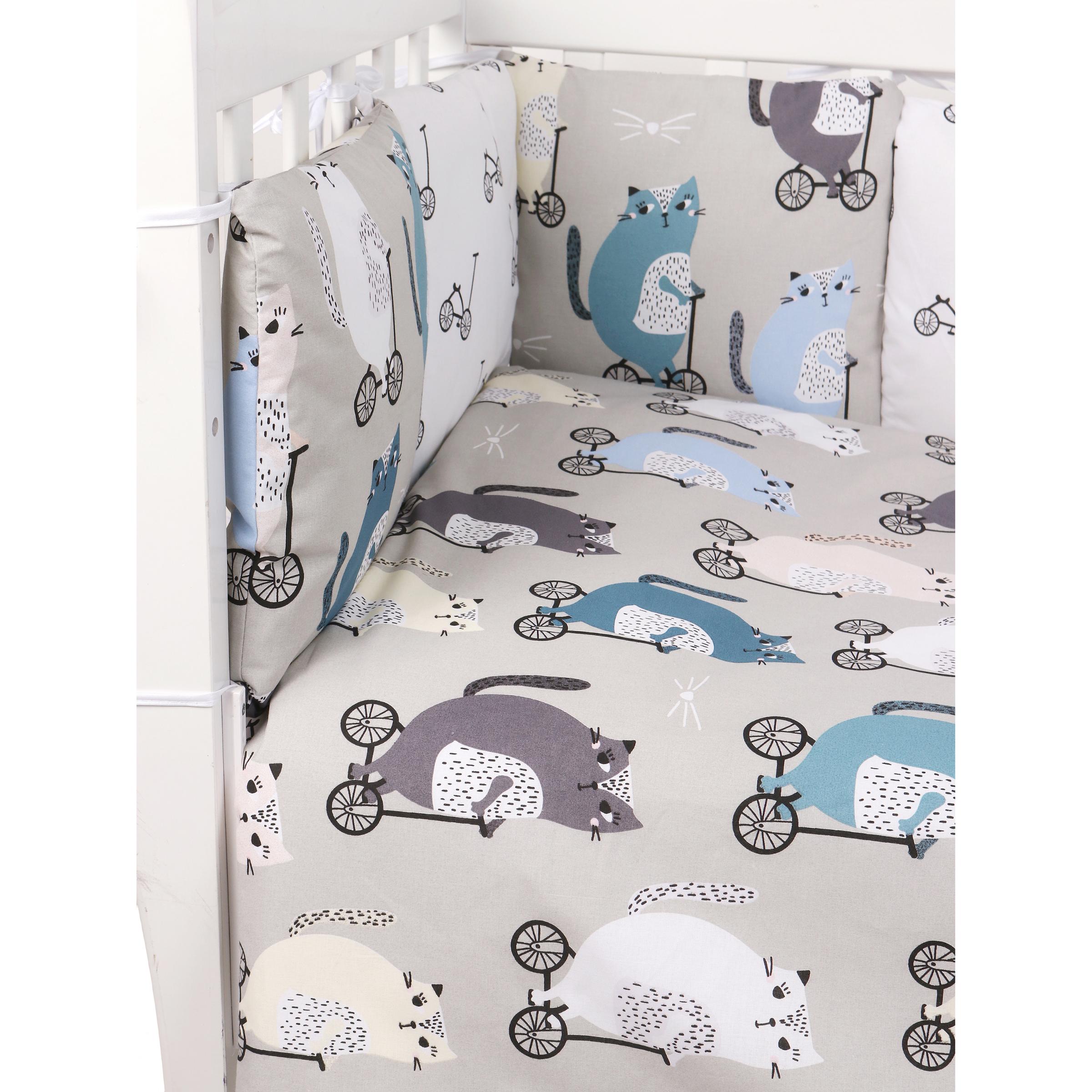 Комплект постельного белья Amarobaby Велосипедисты 7 предм. - фото 7