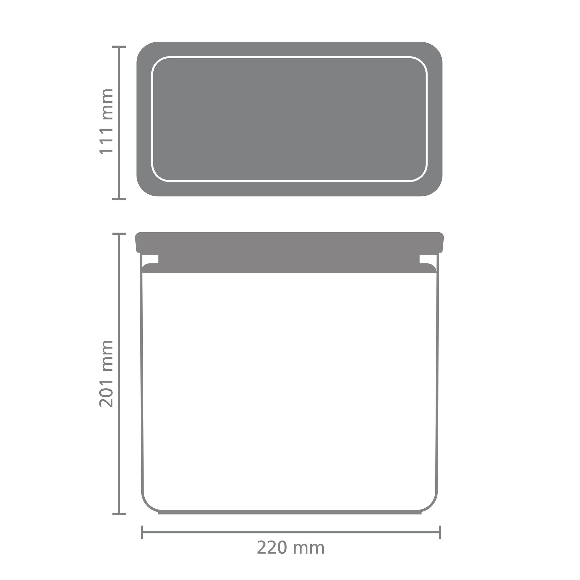 Контейнер модульный Brabantia Tasty+ 3,5л светло-серый 230622 - фото 7