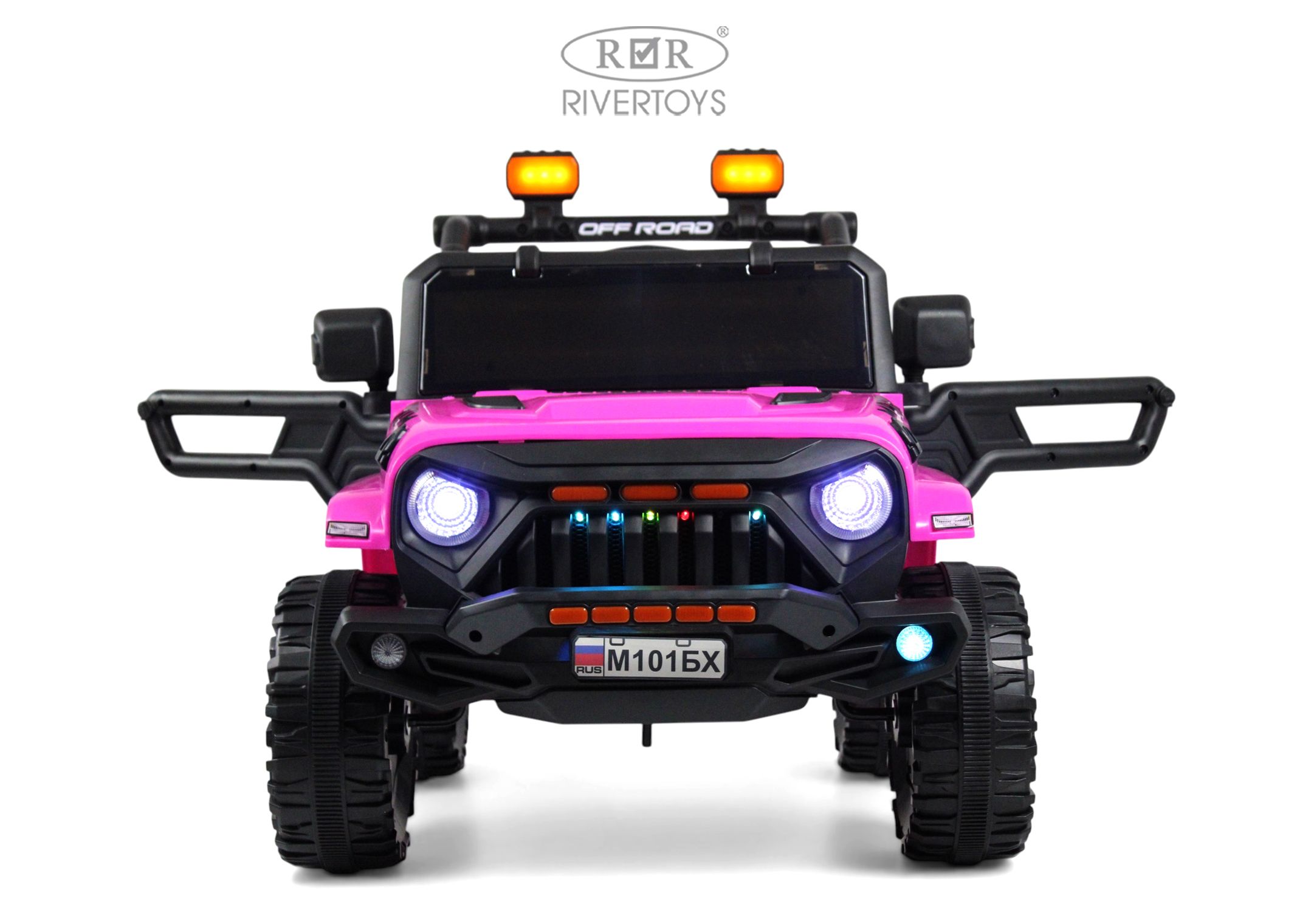 Электромобиль RIVERTOYS М101БХ-PINK С пультом ДУ - фото 12