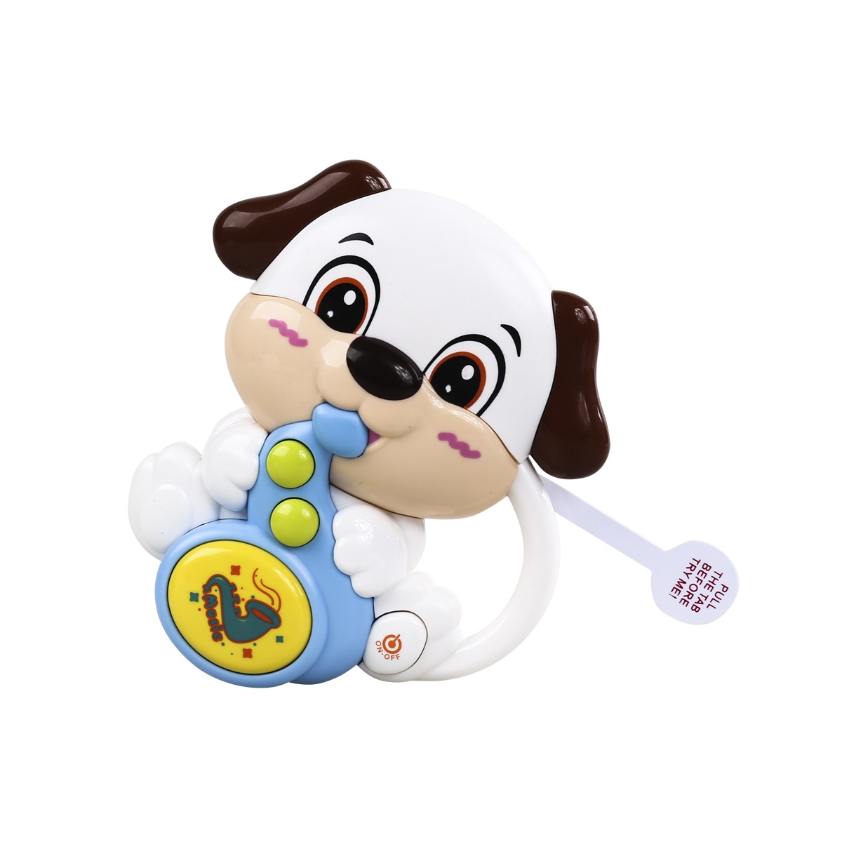 Игрушка музыкальная Mioshi Собачка с трубой пианино - фото 1