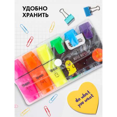 Текстовыделители SCHOOLFORMAT 6 цв.