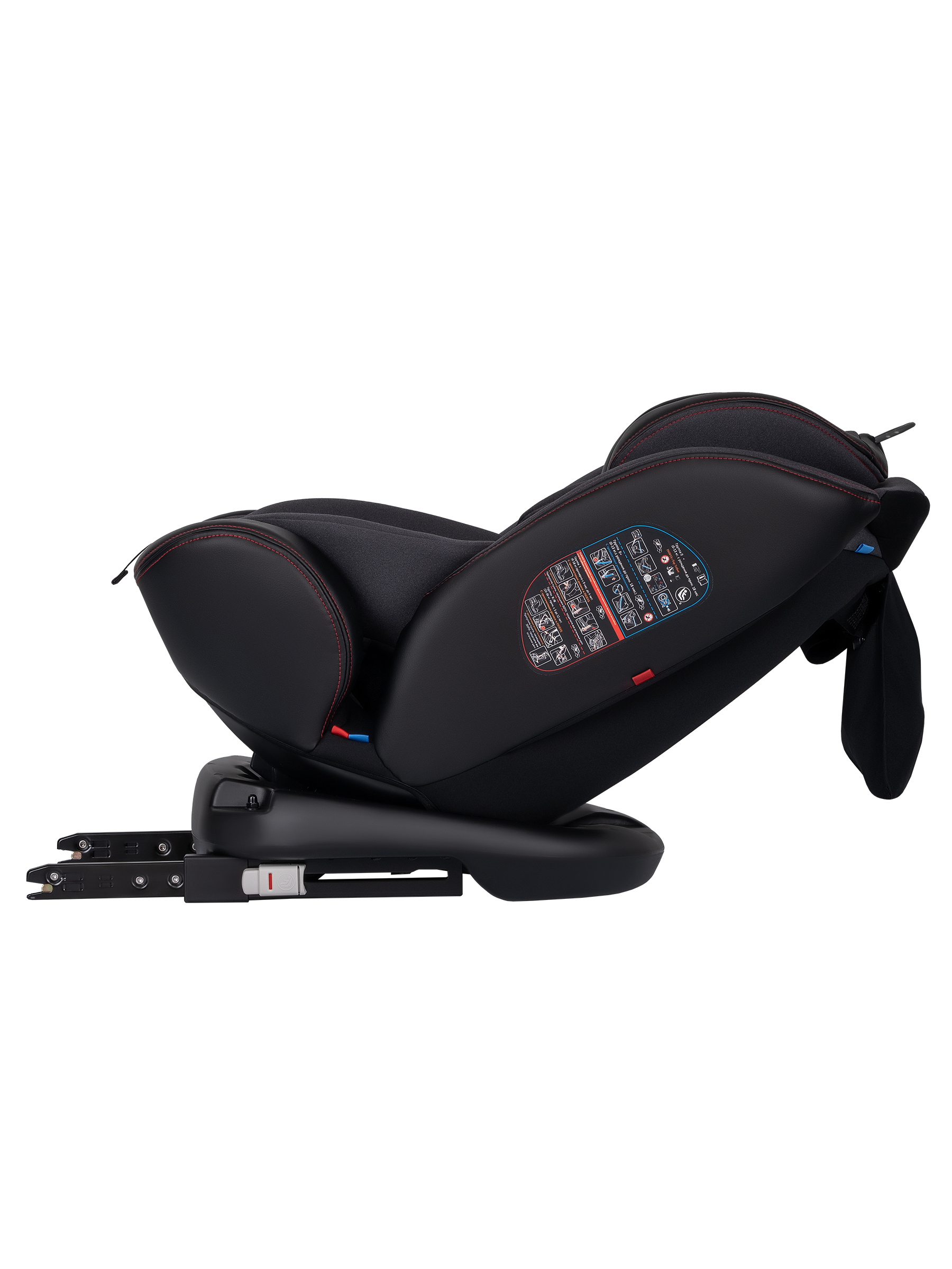 Автокресло Indigo Aero, черный-красный Isofix 0+/1/2/3 (0-36 кг) - фото 6