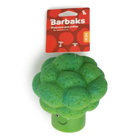 Игрушка для собак Barbaks Брокколи объемный с пищалкой винил 12см