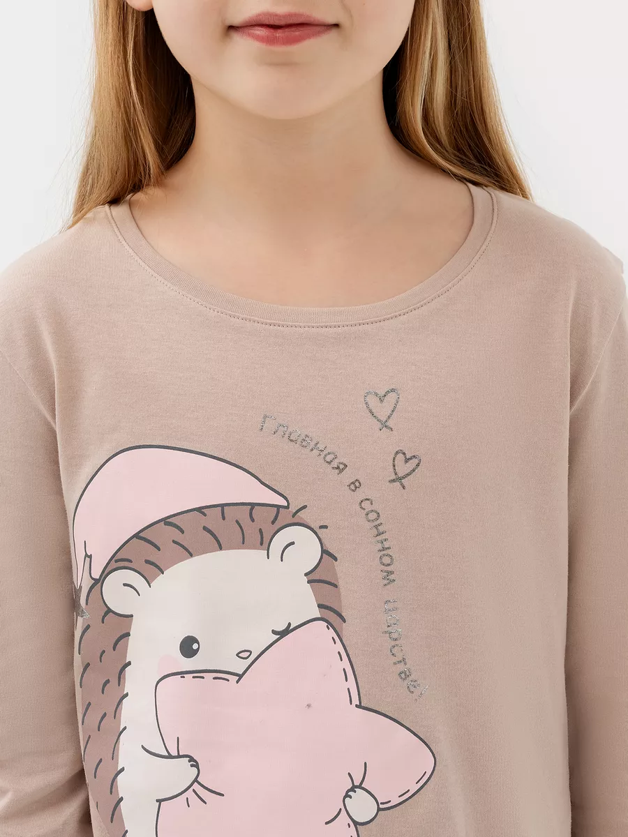 Пижама Mark Formelle (Марк Формэль) 567720/бежевый +ежики на молочном - фото 6