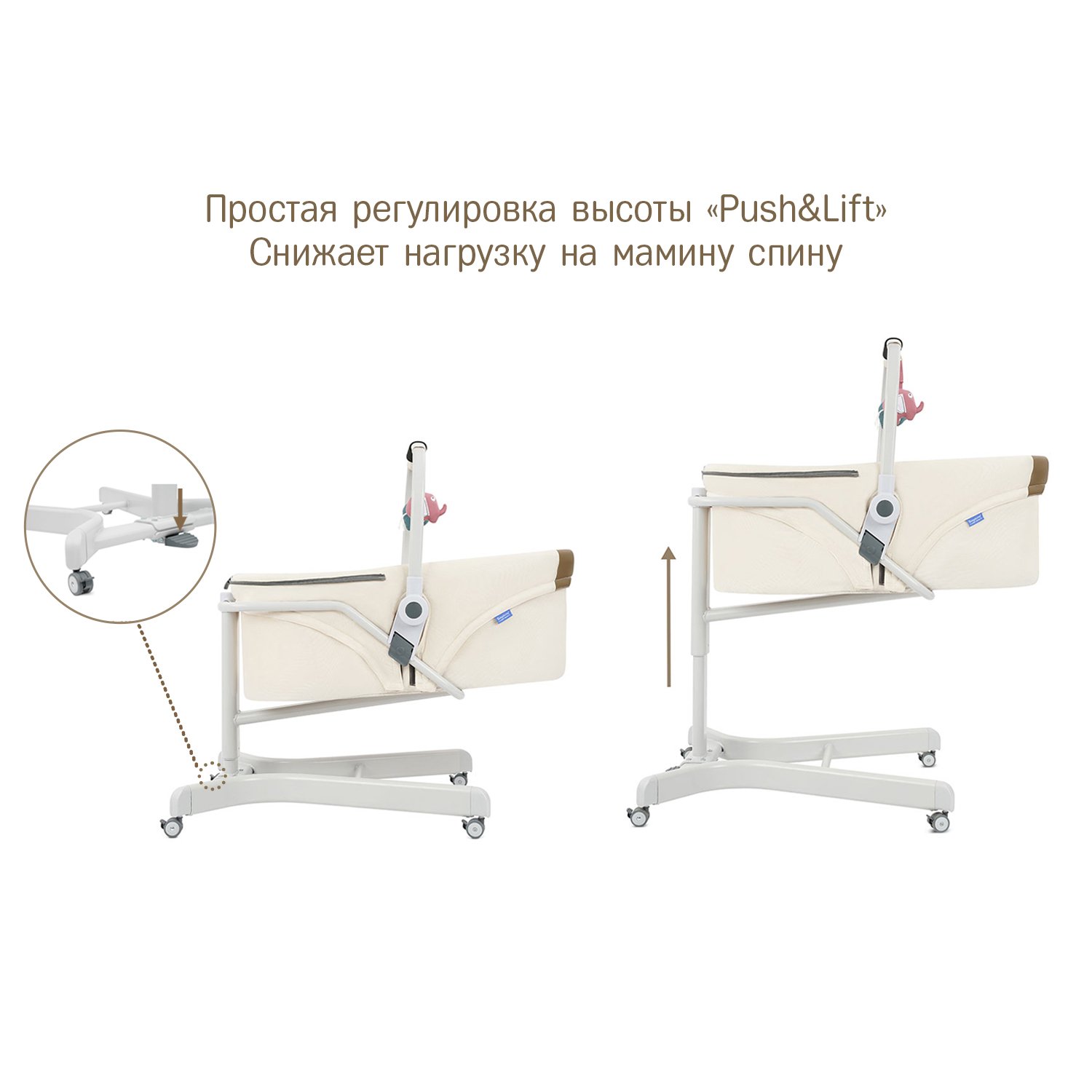 Колыбель SIMPLICITY 3000 Elite 5 в 1 бежевый - фото 4