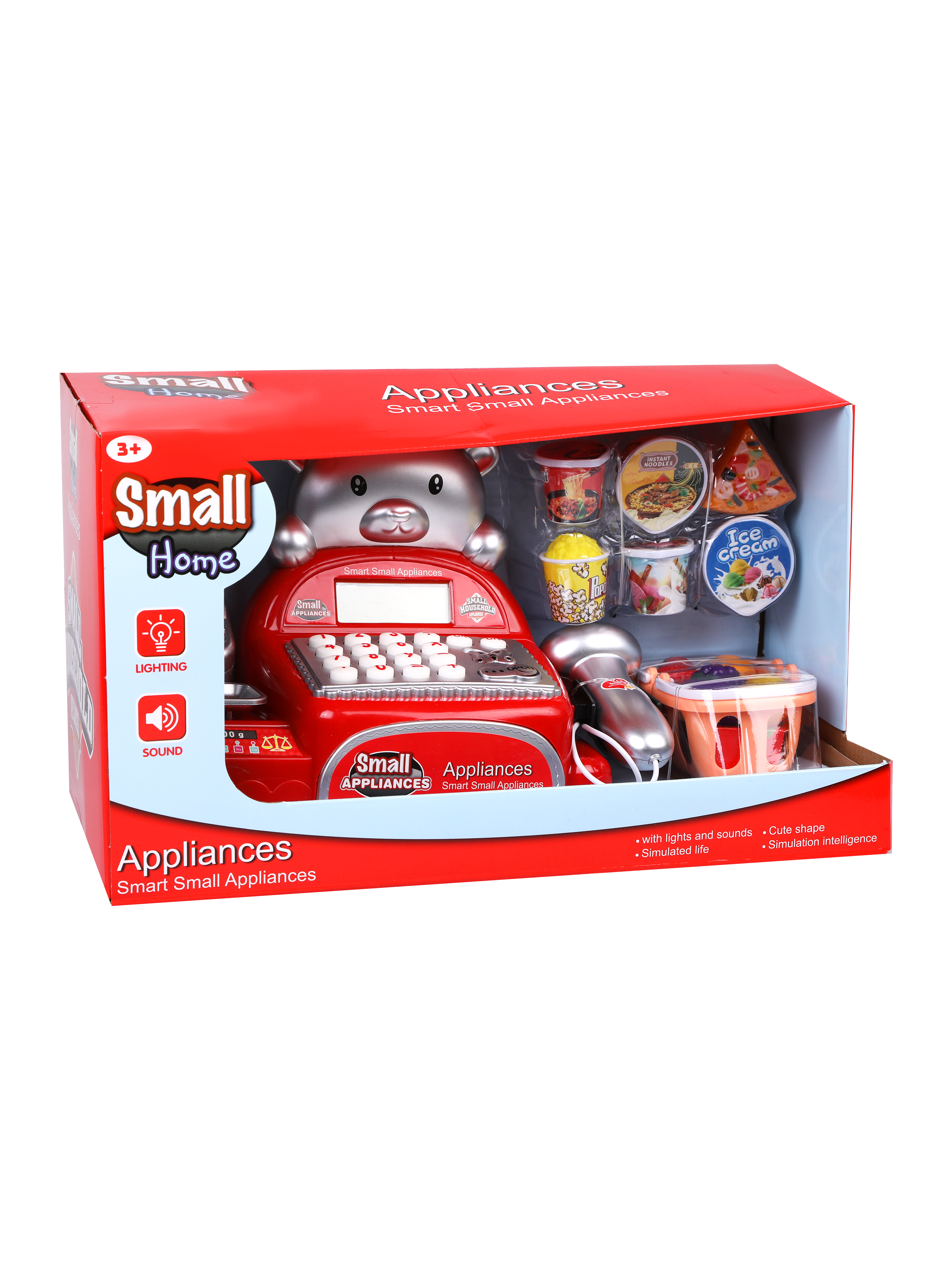 Игровой набор Наша Игрушка продукты, прилавок, касса, тележки и корзинки - фото 4