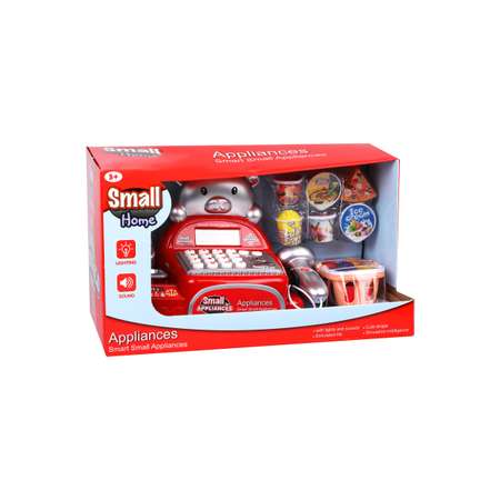 Игровой набор Наша Игрушка продукты, прилавок, касса, тележки и корзинки