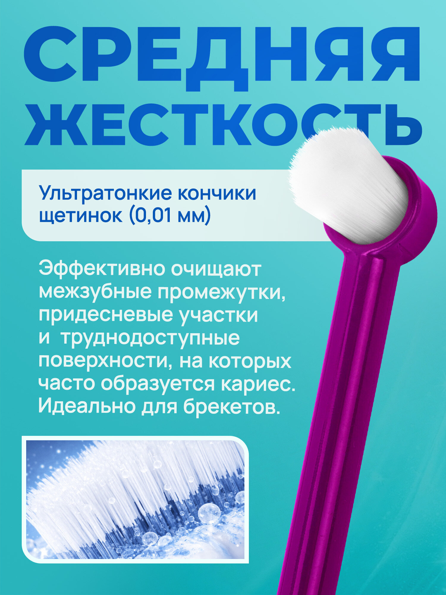 Зубная щетка монопучковая Лайма 2 шт. - фото 2