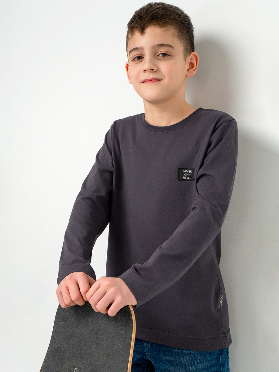 Лонгслив BONITO KIDS SS6096графитовый - фото 9