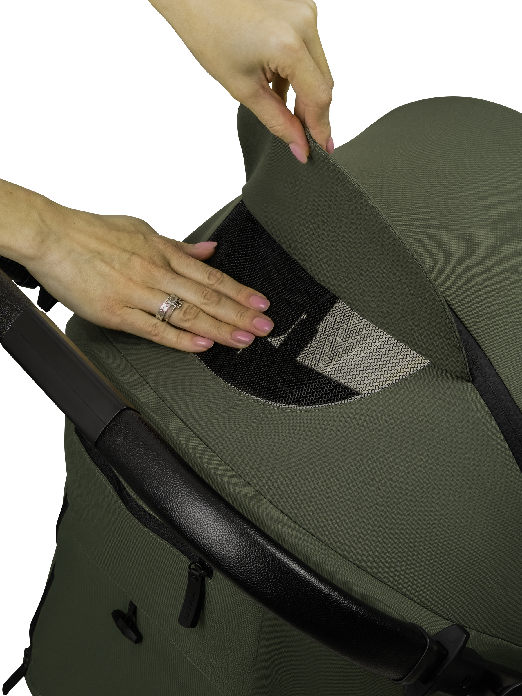 Коляска прогулочная JOVOLA Storm, зеленый - фото 34